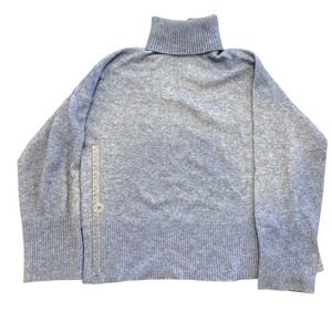 NWT! J.Crew Womens Heather Blue Turtleneck Sweater BD143 Size M Oversized Knit